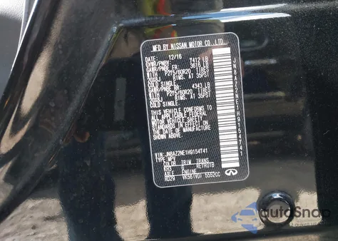 2017 Infiniti Qx80 from USA, damaged, VIN JN8AZ2NE1H9154741